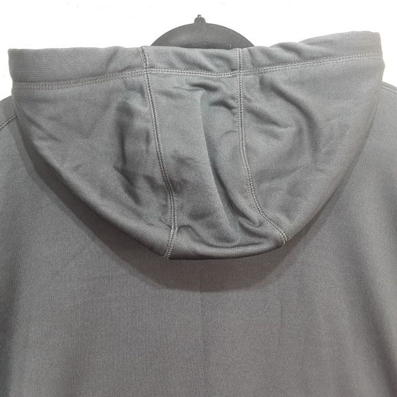 Nike Therma-Fit Hoodie Pullover XL Sleeves Cut Off  Black White Large swoosh - Picture 8 of 11